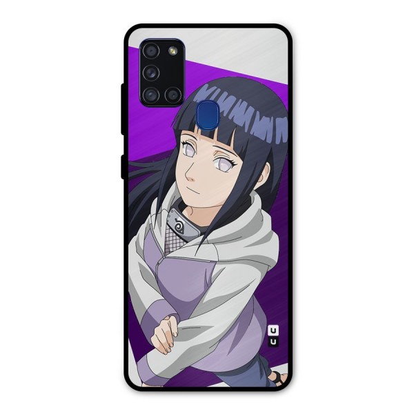 Hinata Looksup Metal Back Case for Galaxy A21s