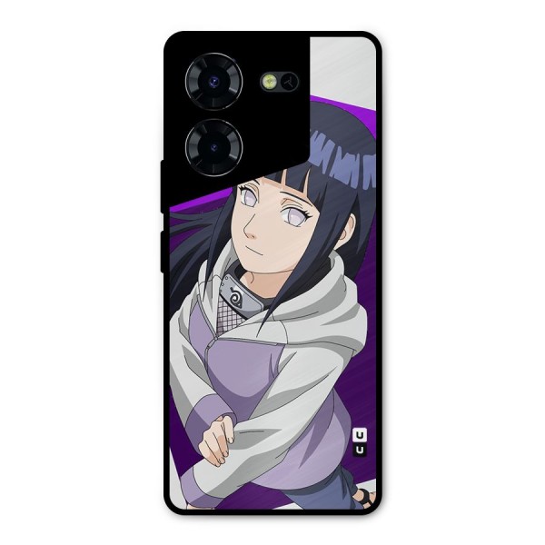 Hinata Looksup Metal Back Case for Tecno Pova 5 Pro 5G