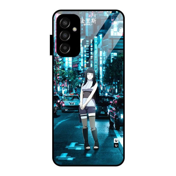 Hinata On Streets Glass Back Case for Galaxy F13