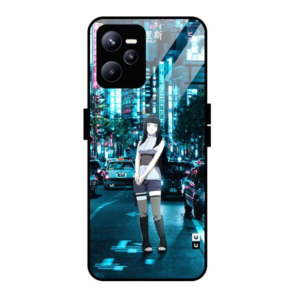 Hinata On Streets Glass Back Case for Realme C35
