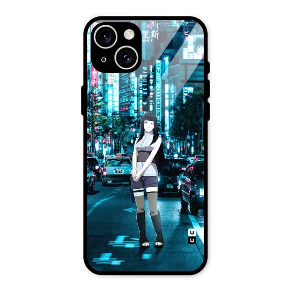 Hinata On Streets Glass Back Case for iPhone 15 Plus