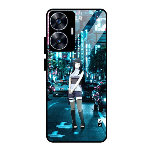 Hinata On Streets Glass Back Case for realme C55