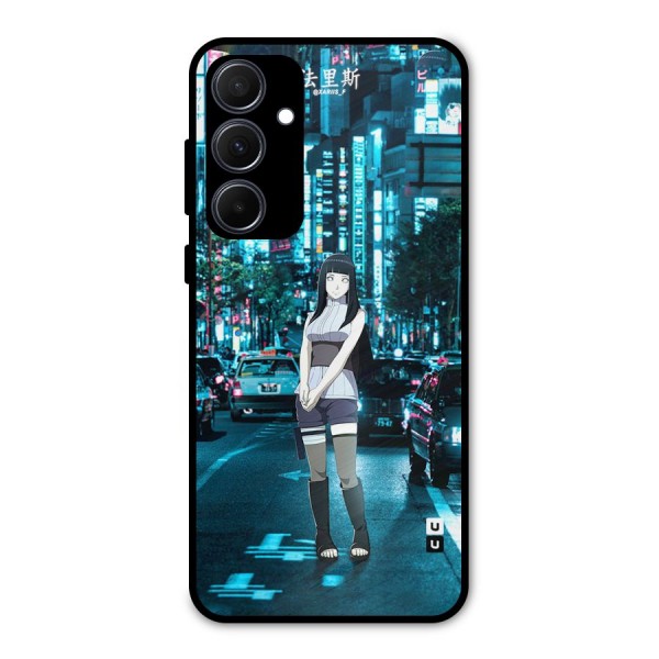 Hinata On Streets Metal Back Case for Galaxy A35