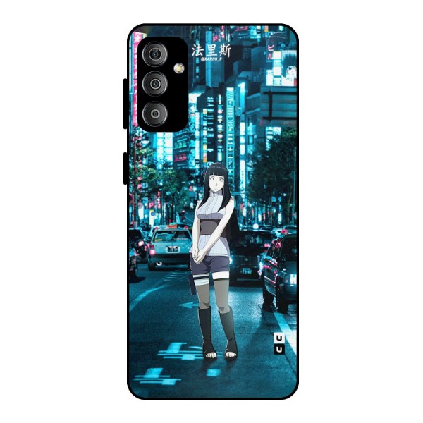 Hinata On Streets Metal Back Case for Galaxy F23