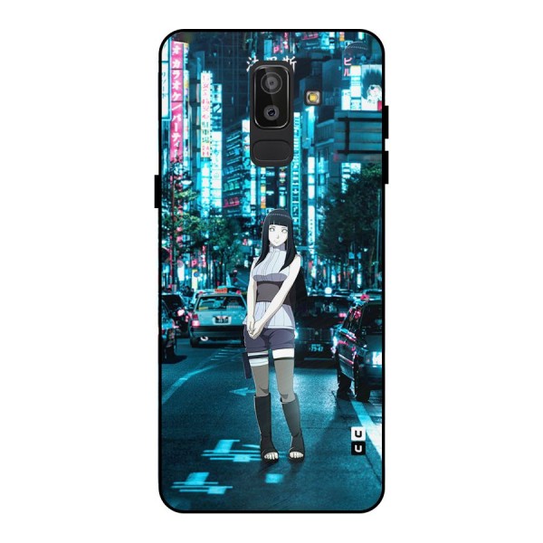 Hinata On Streets Metal Back Case for Galaxy J8