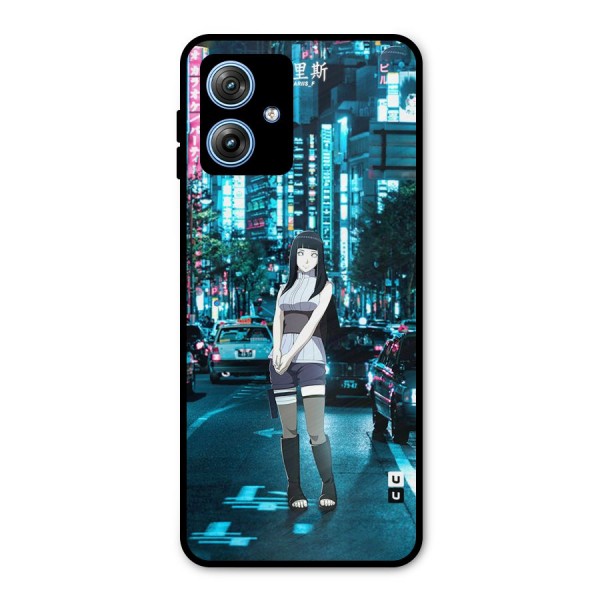 Hinata On Streets Metal Back Case for Moto G54