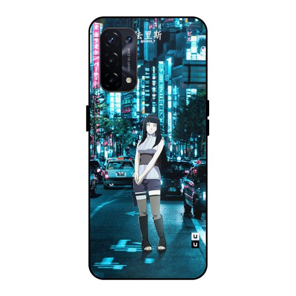 Hinata On Streets Metal Back Case for Oppo A74 5G