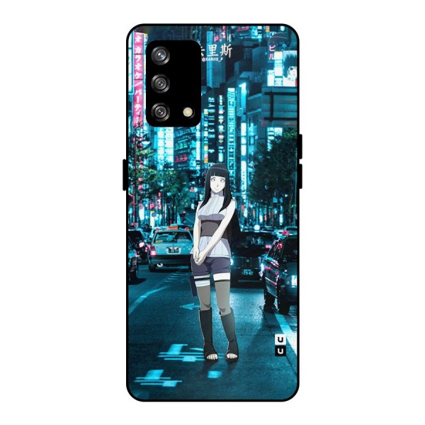 Hinata On Streets Metal Back Case for Oppo F19s