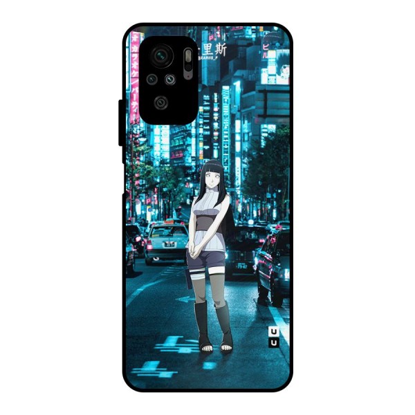 Hinata On Streets Metal Back Case for Redmi Note 10