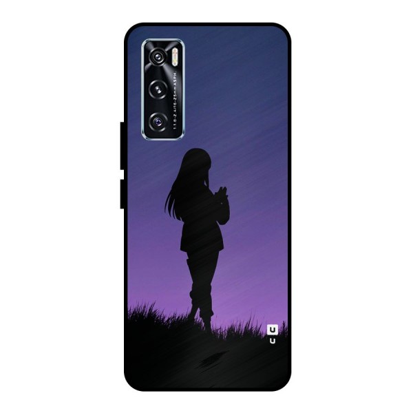 Hinata Shadow Metal Back Case for Vivo V20 SE