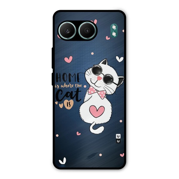 Home Where Cat Metal Back Case for OnePlus Nord 4