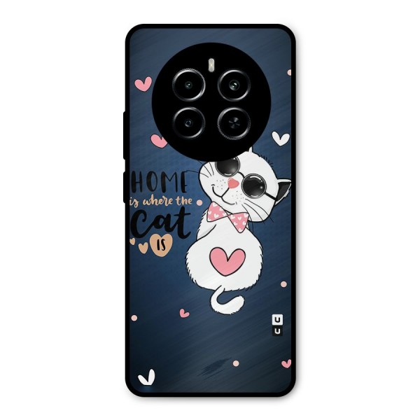Home Where Cat Metal Back Case for Realme P1