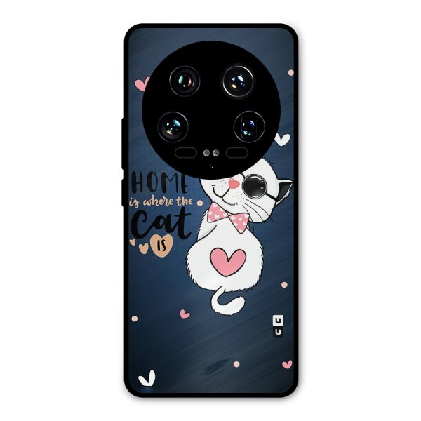 Home Where Cat Metal Back Case for Xiaomi 14 Ultra