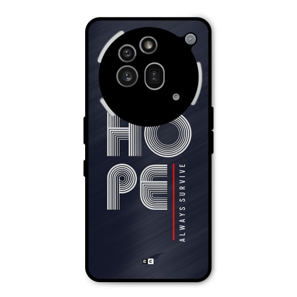 Hope Survives Metal Back Case for Nothing Phone 3a Pro