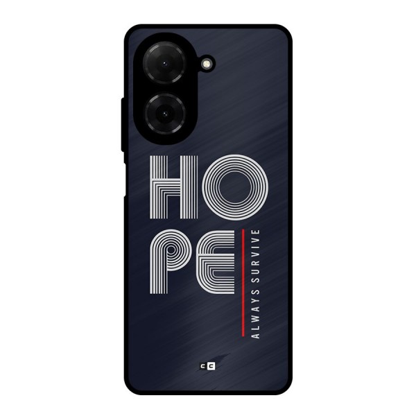 Hope Survives Metal Back Case for Poco C71