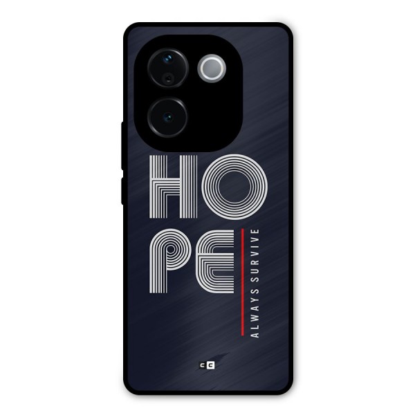 Hope Survives Metal Back Case for iQOO Z9s Pro