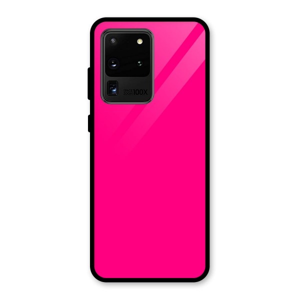 Hot Pink Glass Back Case for Galaxy S20 Ultra