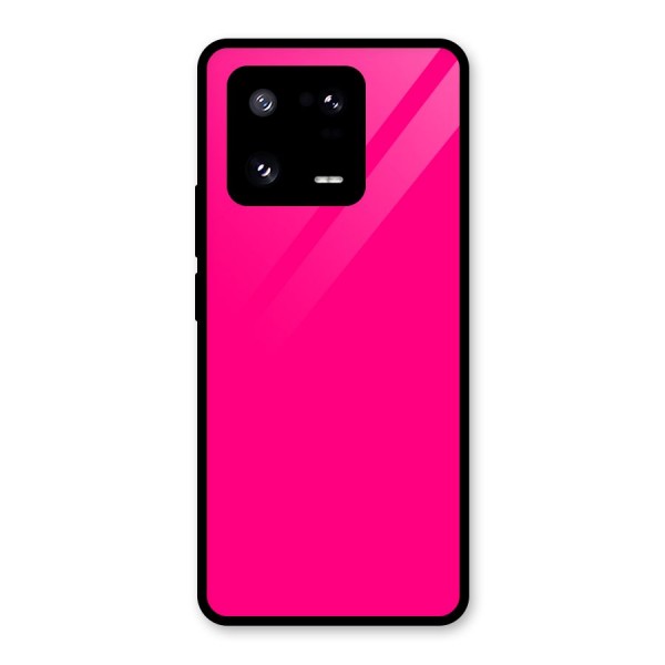 Hot Pink Glass Back Case for Xiaomi 13 Pro