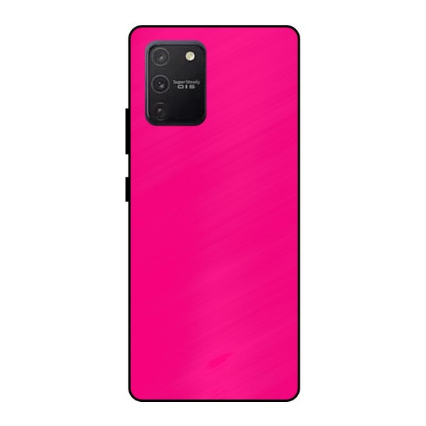 Hot Pink Metal Back Case for Galaxy S10 Lite