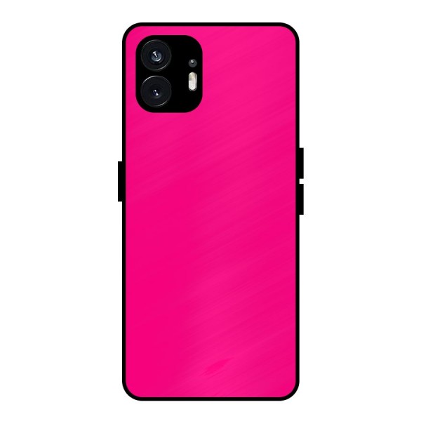 Hot Pink Metal Back Case for Nothing Phone 2