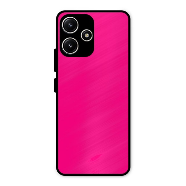 Hot Pink Metal Back Case for Redmi 12 5G