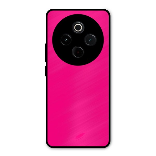 Hot Pink Metal Back Case for Vivo T4