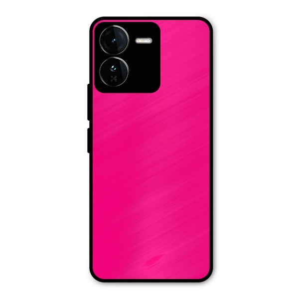 Hot Pink Metal Back Case for iQOO Z9