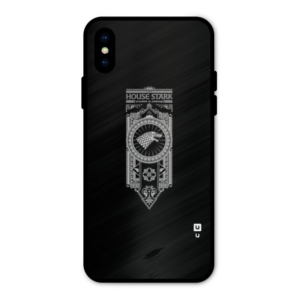 House Banner Metal Back Case for iPhone X