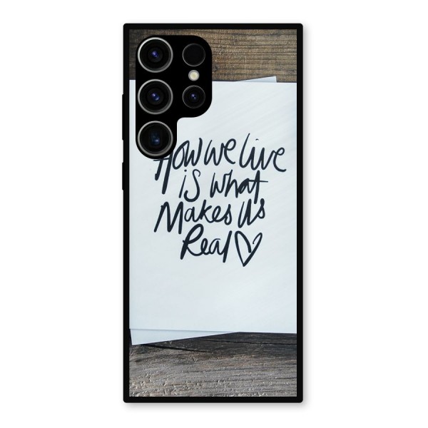 How We Live Metal Back Case for Galaxy S23 Ultra