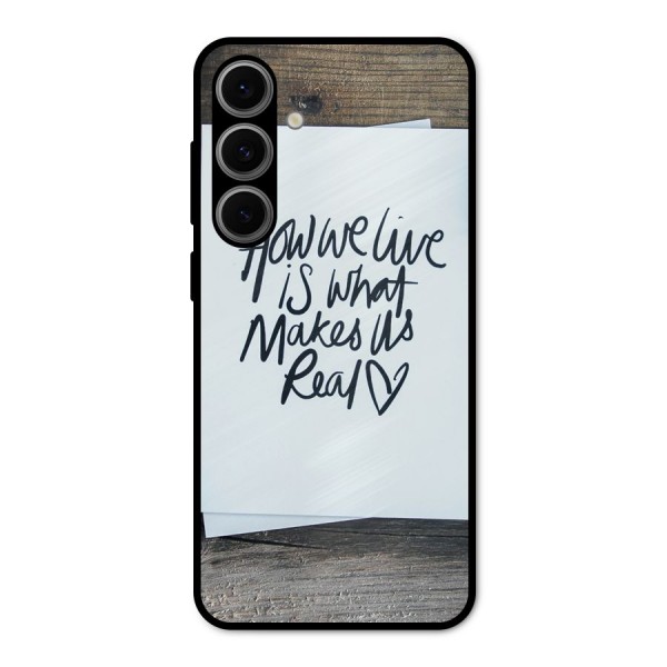 How We Live Metal Back Case for Galaxy S24 FE