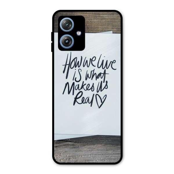 How We Live Metal Back Case for Moto G54