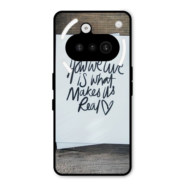 How We Live Metal Back Case for Nothing Phone 3a
