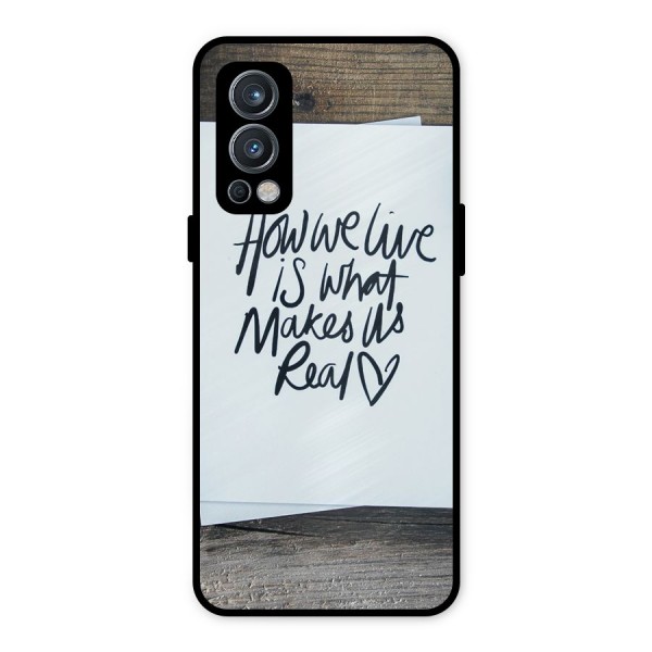 How We Live Metal Back Case for OnePlus Nord 2 5G