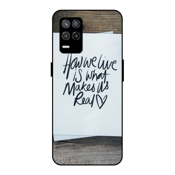 How We Live Metal Back Case for Realme 9 5G