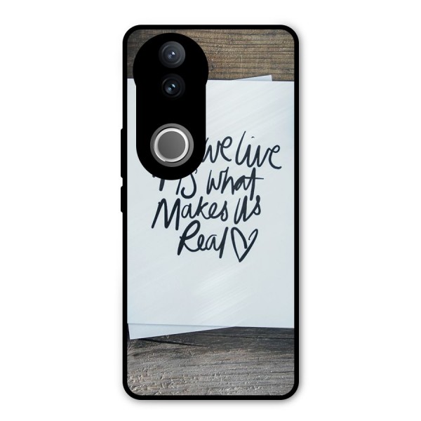 How We Live Metal Back Case for Vivo V50e