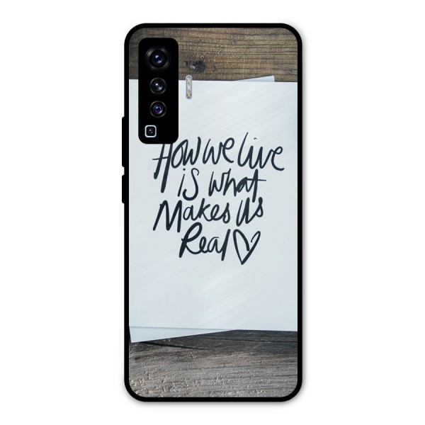 How We Live Metal Back Case for Vivo X50