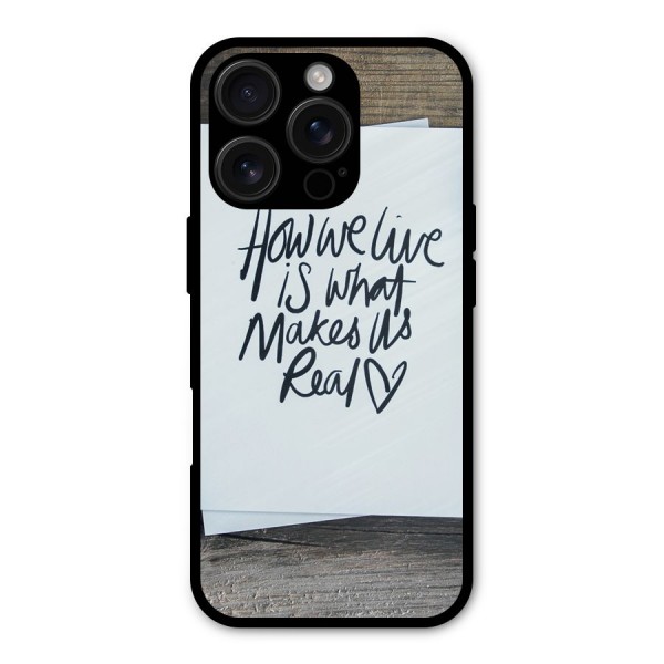 How We Live Metal Back Case for iPhone 16 Pro