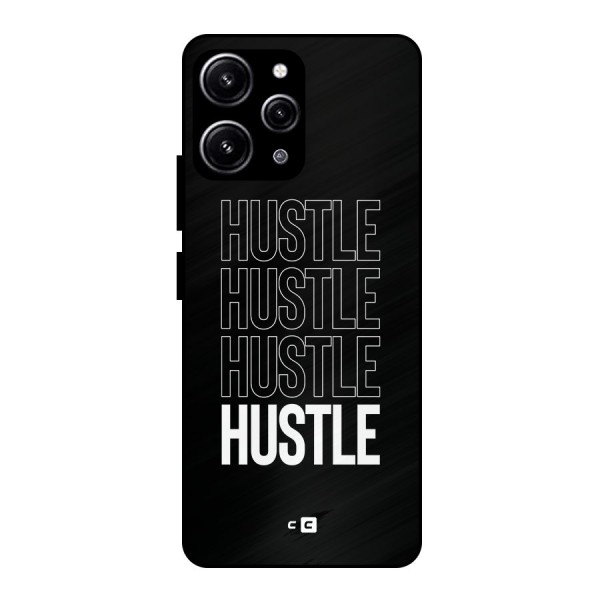 Hustle Hustle Hustle Glass Back Case for Redmi 12 4G