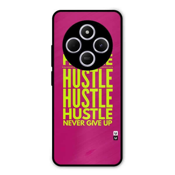 Hustle Never Give Up Metal Back Case for Redmi A4