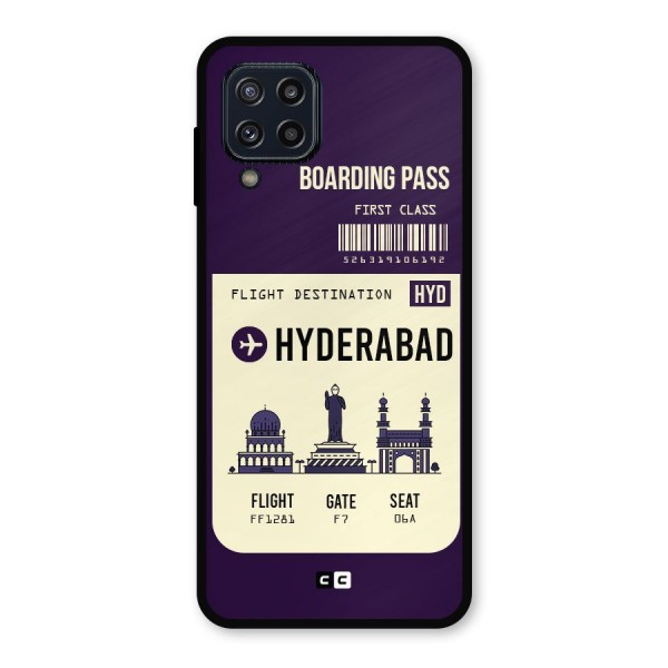 Hyderabad Boarding Pass Metal Back Case for Galaxy M32
