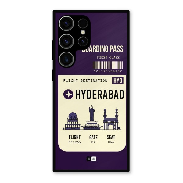 Hyderabad Boarding Pass Metal Back Case for Galaxy S23 Ultra