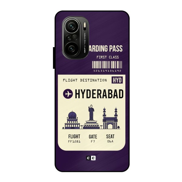 Hyderabad Boarding Pass Metal Back Case for Mi 11X Pro