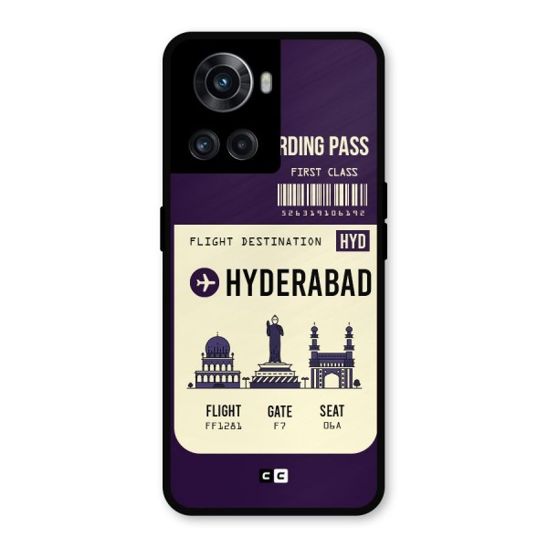 Hyderabad Boarding Pass Metal Back Case for OnePlus 10R