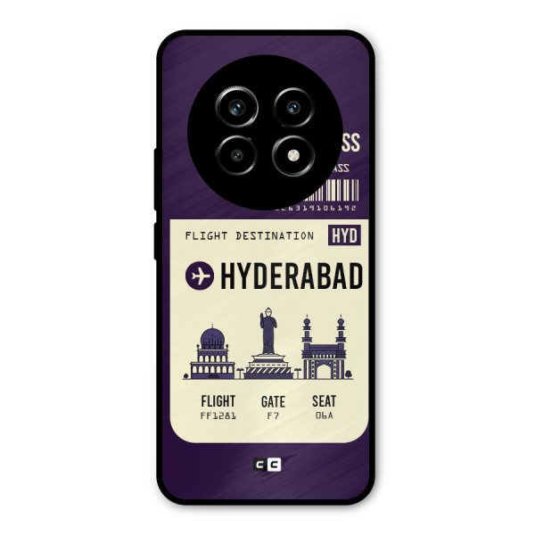 Hyderabad Boarding Pass Metal Back Case for Realme 13 Pro