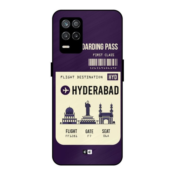 Hyderabad Boarding Pass Metal Back Case for Realme 9 5G