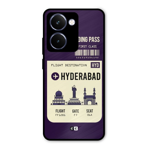 Hyderabad Boarding Pass Metal Back Case for Realme P3 Ultra