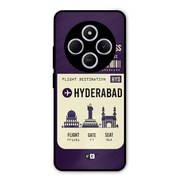 Hyderabad Boarding Pass Metal Back Case for Redmi A4