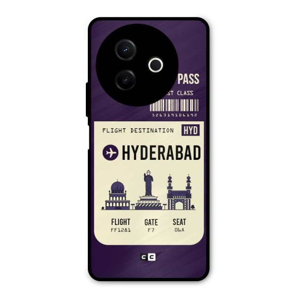 Hyderabad Boarding Pass Metal Back Case for Vivo Y39