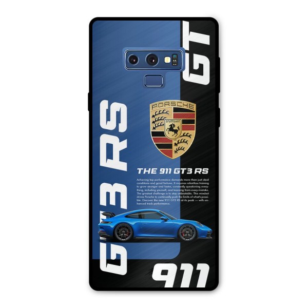 Hyper Car Metal Back Case for Galaxy Note 9