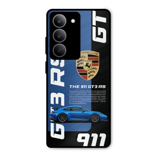 Hyper Car Metal Back Case for Realme 14x